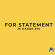 Perulangan For Statement di JavaScript