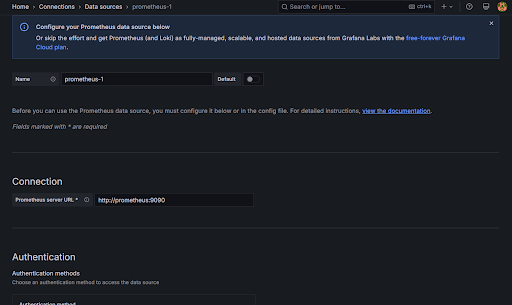 Prometheus Server URL